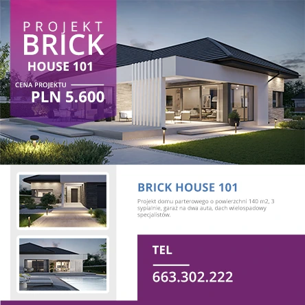 Nowy projekt domu Brick House 101. Sprawdź już dziś!