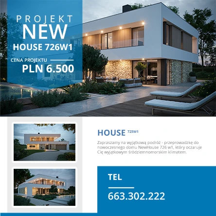 Projekt domu new house 726w1