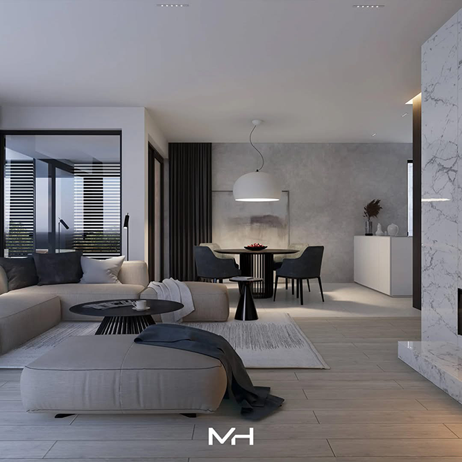 Nowoczesne wnętrza domów Modern House!