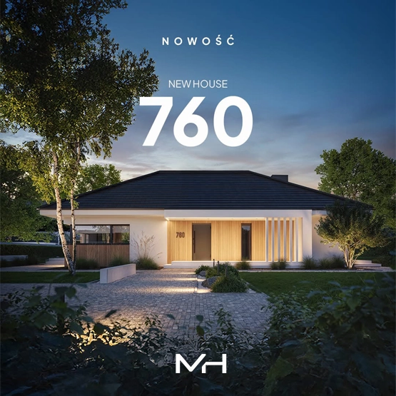 Nowość projekt domu modern House 760. Sprawdź!