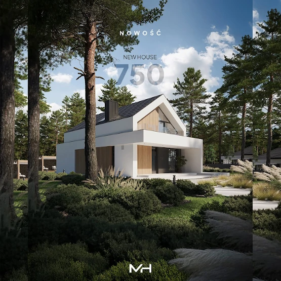 ModernHouse750- Projekty domów!