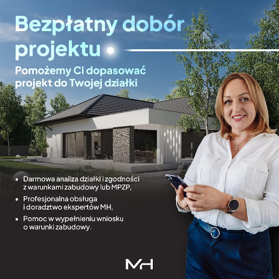 Pomagamy dobrać projekt domu do działki. Zapraszamy już dziś!